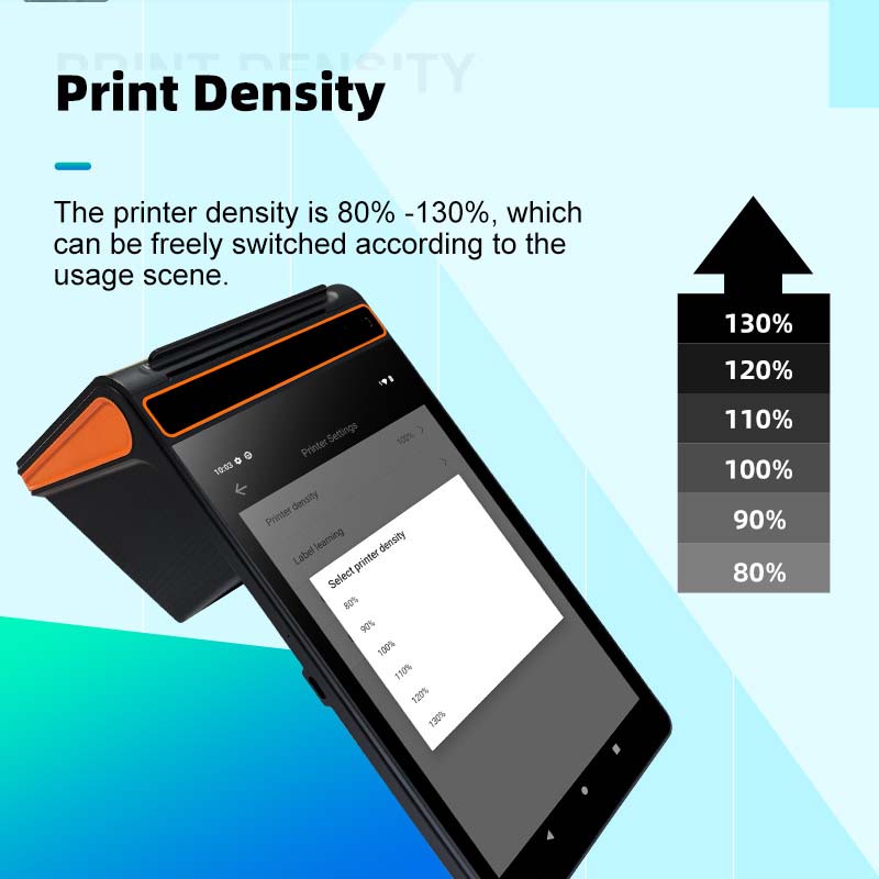 portable pos with 80mm thermal printer